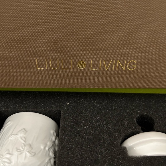 Liuli Living Four Seasons Of Leisure Bone China Coffee And Tea Set. New In Box - Picture 2 of 16